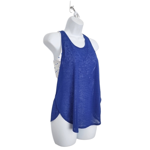 FABLETICS Womens Ryan Built-In Bra Tank Polka Dot Small Comfort Support Style. - Picture 4 of 10